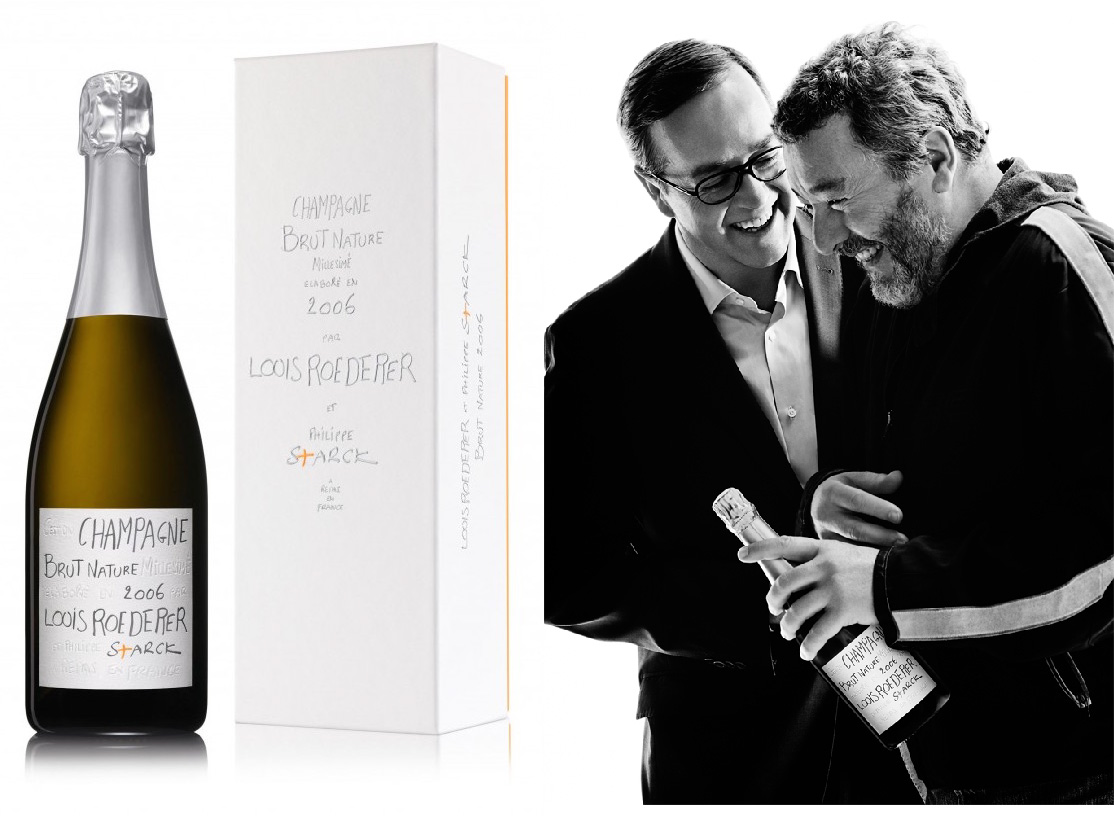 Champagne Louis Roederer et Philippe Starck, cuvée brut nature 2006